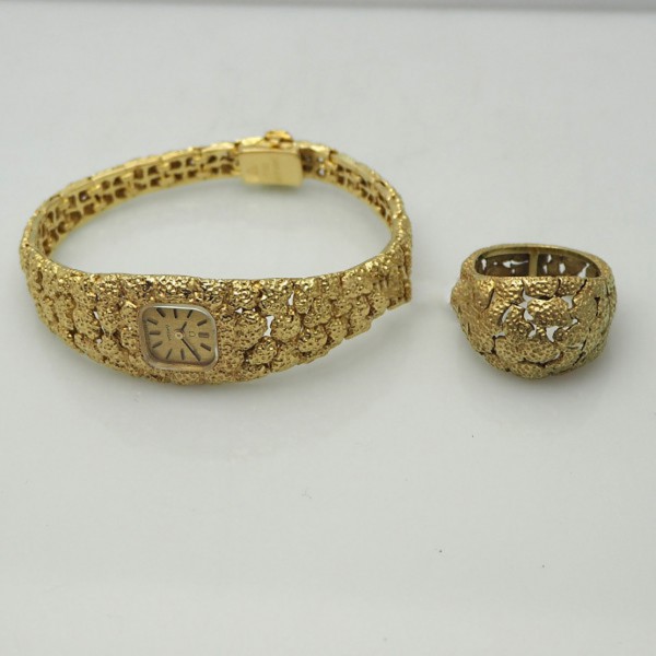 Omega Rocaille D´Or Damenuhr-Ring Set aus der Omega Schmuck-Collection very rare