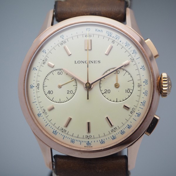 Longines Flyback Chronograph Ref.5967 Cal. 30CH 18k Rotgold