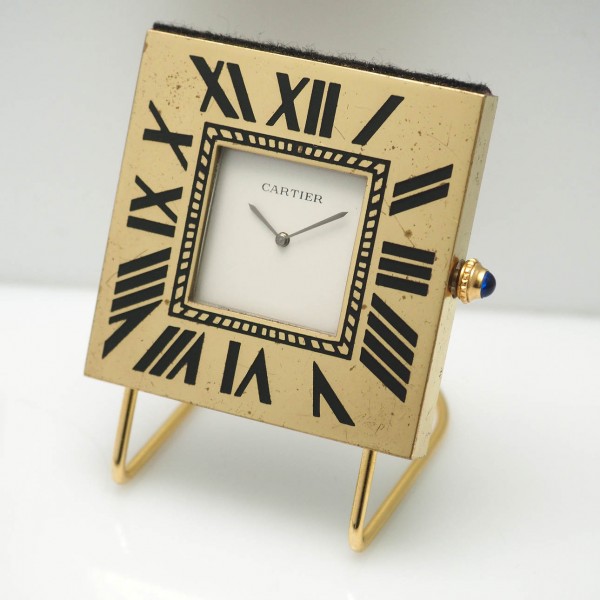 Cartier desk clock/ Pendulette Tischuhr Roman Vintage