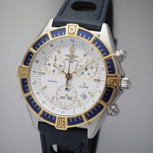 Breitling J-Class Chronograph Stahl/Gold, Ref.: 80290, TOP