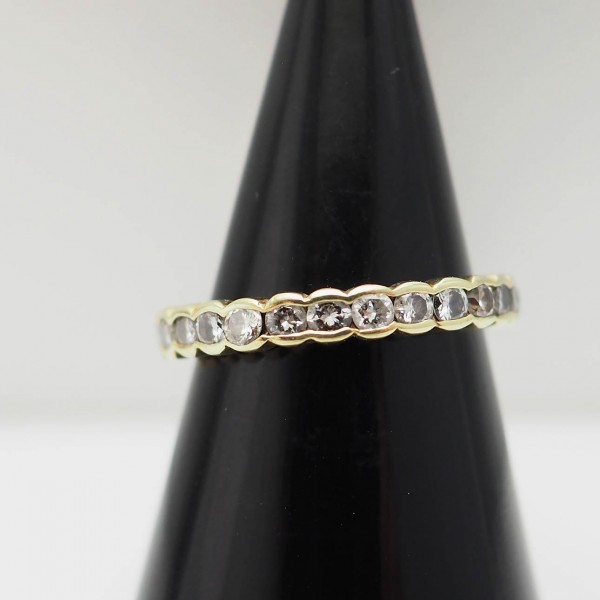 Ring 14k / 585 Gelbgold Brillant Memoire-Ring